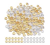 Juego de 400 cuentas de metal y diamantes de imitación para pulseras y collares