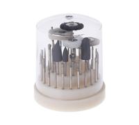 Juego de 41 brocas giratorias de acero de tungsteno con vástago de 2,35 mm, herramienta de pulido giratoria para madera, plástico, metal, cerámica