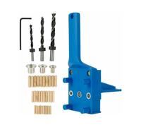 Juego de 41 plantillas para taladrar espigas, gu?as de rechazo de espigas de madera con topes paralelos, juego de plantillas para taladrar espigas con