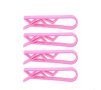 Juego de 410 soportes de plástico para bolsa de basura para organización de basura de cocina (4 piezas, rosa)
