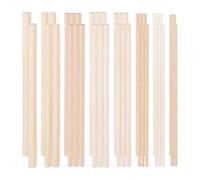 Juego de 42 tacos de madera multiusos para molinos de viento caseros creativos, empuñaduras de abanico, palos de madera ligeros