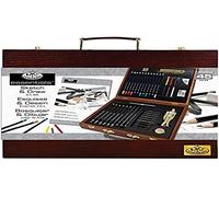 Juego de 45 Piezas en Caja de Madera Royal & Langnickel Essentials para Hacer bosquejos y Dibujar