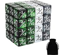 Juego de 48 dados Magic Counter Dice Life MTG, fichas de pulido a granel, juego de dados D6 compatibles con Magic The Gathering, TCG, accesorios de juego de cartas, verde