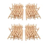 Juego de 48 mini caballetes de madera para exhibición, para pinturas y manualidades, tamaño pequeño A
