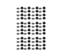 Juego de 48 Pies para Soporte de Altavoz, Almohadilla para Pie, Puntas de Metal de Aleación de Aluminio, Cono para Suelo, Clavo para Pie, Color Negro