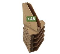 Juego de 48 protectores de esquina de cartón extraíbles para mudanza, 2,5 x 12 → 12 cm