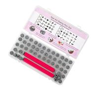 Juego de 48 sellos de diseño de uñas, sellos de fácil agarre para el hogar o salón profesional, herramientas de arte de uñas de durabilidad, para salón en casa