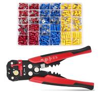Juego de 480 alicates de crimpado, juego de alicates de crimpado 3 en 1 para crimpar, pelar y cortar, 0,5-6 mm², terminales de cable