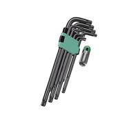 Juego de 5/9 destornilladores tipo L de acero de alta dureza para mejoras artesanales del hogar, mango negro, hechizo esencial, gloria, ciruela negra, hechizo esencial