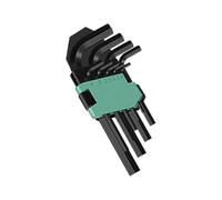 Juego de 5/9 piezas tipo L de acero hexagonal de alta dureza para reparación de máquinas y tareas de mejora del hogar, mango negro, hechizo esencial gloria negra ciruela hechizo esencial