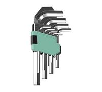 Juego de 5/9 piezas tipo L de acero hexagonal de alta dureza para reparación de máquinas y tareas de mejora del hogar, mango negro, hechizo esencial gloria negra ciruela hechizo esencial