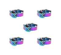 Juego de 5 abrazaderas para tija de sillín de bicicleta, 31,8 mm