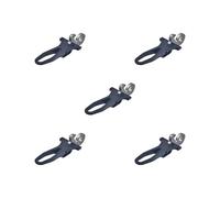 Juego de 5 abrazaderas para tija de sillín de bicicleta, con gancho para control de plegado de bicicleta, color negro