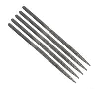 Juego de 5 accesorios de herramientas neumáticas de 5 x 140 mm con limas planas, semicirculares, triangulares y redondas para desbarbar y dar forma a vidrio, metal, piedra, madera con compatibilidad