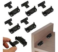Juego de 5 accesorios fijos de plástico ajustables a juego, conectores de columna romana de liberación rápida, clips de fijación de panel de pared de liberación rápida, soporte de junta de muebles