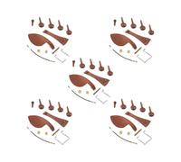 Juego de 5 accesorios para violín de repuesto para instrumentos musicales resistentes