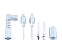 Juego de 5 agujas de grasa, acoplador de 90 grados, boquilla de inyectores, punta de acero NAR para engrasado de tren de transmisión