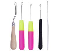 Juego de 5 agujas para rastas y ganchillo