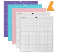 Juego de 5 alfombrillas de corte autoadhesivas, 30,5 x 45,5 cm, para Silhouette Cameo 4/3/2/1, alfombrilla de corte de repuesto, esteras de corte rasterizadas para Silhouette Cameo Vinilo Craft