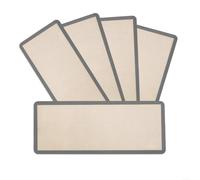 Juego de 5 alfombrillas de silicona para hornear, antiadherentes, para cosecha, liofilizadora, herramienta de deshidratación de alimentos, reutilizable, fácil de limpiar, bandejas grises para frutas