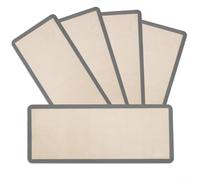 Juego de 5 alfombrillas de silicona para hornear, antiadherentes, para cosecha, liofilizadora, herramienta de deshidratación de alimentos, reutilizable, fácil de limpiar, bandejas grises para frutas