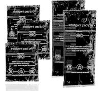 Juego de 5 almohadillas de refrigeración, compresa fría, compresa caliente - compresas de gel (5x negro)