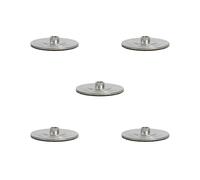 Juego de 5 almohadillas de respaldo prácticas para pulir superficies de borde de mostrador M14 100 mm, color plateado