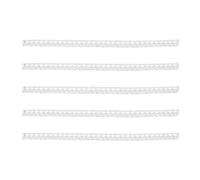 Juego de 5 anillos flexibles de ajuste de tamaño con bobinas de resorte transparentes para un uso seguro y cómodo, espaciador invisible, 4mm, como se describe, como se describe