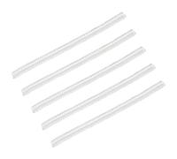 Juego de 5 anillos flexibles de ajuste de tamaño con bobinas de resorte transparentes para un uso seguro y cómodo, espaciador invisible, 3mm, como se describe, como se describe