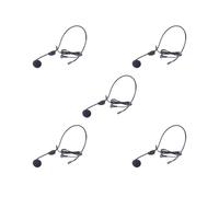 Juego de 5 auriculares de micrófono para profesores de habla, enseñanza, grabación de video