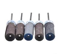 Juego de 5 barras de pulido P600-p2000 Grit Husillo de lijado Mangas de 3 mm para amoladora eléctrica Metal Madera Joyería Acabado Ágata