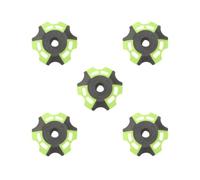 Juego de 5 bastones de senderismo con diseño de copo de nieve, para senderismo, al aire libre, mochileros, color verde