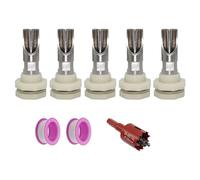 Juego de 5 bebederos automáticos de acero inoxidable para cerdos y cabras, incluye conectores de montaje, diseños a prueba de fugas