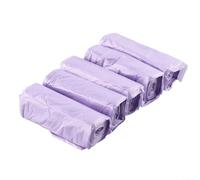 Juego de 5 bolsas de basura portátiles ideales para senderismo, paseos en barco y reuniones festivas (morado)