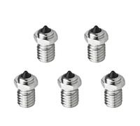 Juego de 5 boquillas bimetálicas de Alto Flujo de 0,4/0,6/0,8 mm for impresoras 3D: I3 Mega/I3 Me.ga S/I3 Me.ga X/I3 Me.ga X Pro/Chir0n(0.4mm)