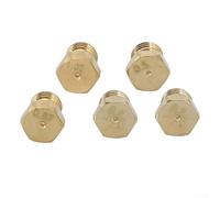 Juego de 5 boquillas de chorro de gas LPG para kits de conversión de propano, compatible con estufas de gas, inyectores de quemador de metal para tamaños de orificio de 0,5 mm/0,7 mm/0,87 mm/1,02 mm