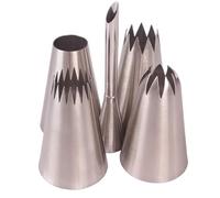 Juego de 5 boquillas grandes Compatible with decorar bocaditos relámpago, Compatible with rellenar pasteles, crema y galletas, herramientas Compatible with hornear Consejos de repostería