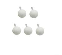 Juego de 5 brocas de bola de cerámica, vástago de 6 mm para herramientas giratorias, cabezales de piedra de molienda para madera, vidrio, plástico y grabado (6 x 30 mm, blanco)