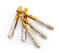 Juego de 5 brocas de cobalto HSS M35, punta de potenciómetro, longitud corta, vástago hexagonal de cambio rápido de 4/5/6/8/10 mm.