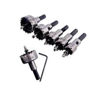 Juego de 5 brocas de metal duro, 16-30 mm, acero HSS, juego de sierras perforadoras, abridor de agujeros recubierto de titanio, broca de centrado para acero inoxidable, hierro, aleación, madera,