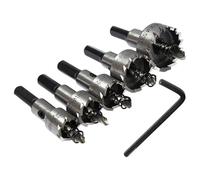 Juego de 5 brocas perforadoras resistentes al desgaste de alta velocidad | Broca para sierra perforadora | para instalación de cerradura de puerta, trabajos de, hombres, mujeres, familia