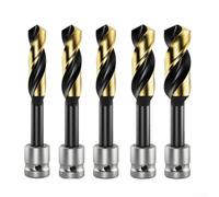 Juego de 5 brocas profesionales para carpintería con puntas de punta de punta para perforación de alta precisión y limpieza en madera, MDF y vidrio acrílico para proyectos de artesanía