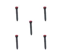 Juego de 5 brochas de maquillaje para base de maquillaje para contornear, mezcla líquida, acabado de aerógrafo, color negro