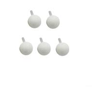 Juego de 5 cabezales de molienda de cerámica con vástago de 6 mm para grabado de precisión y para tallar en varios materiales (6 x 30 mm, blanco)