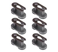 Juego de 5 cadenas de eslabones maestros, acero al carbono 415 Master Link pulido piezas de bicicleta motorizada para motocicleta de 2 tiempos