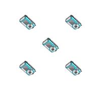 Juego de 5 cámaras digitales 1080P de doble pantalla de 24 MP, foto 16X, antivibración, 2.7 pulgadas, grande, alta definición, con bolsa de transporte bajo el agua, Reino Unido/azul