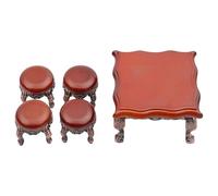 Juego de 5 casas de muñecas en miniatura para entusiastas de proyectos de manualidades y decoración del hogar, accesorios realistas para casas de muñecas