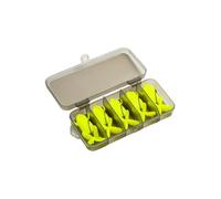 Juego de 5 cebos suaves de ranas para pesca en agua salada, señuelos de agua de superficie de 3,7 cm/4,7 cm con gancho, mejora la tasa de señuelos de pesca