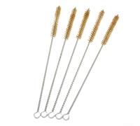 Juego de 5 cepillos de limpieza de tubos cilíndricos de acero inoxidable para una eliminación eficaz del óxido (25 mm)