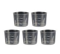 Juego de 5 cilindros de medición transparentes de laboratorio para cocina, herramienta de medición de líquidos, taza de medición de líquidos, taza de cocina transparente, cilindro de medición graduado